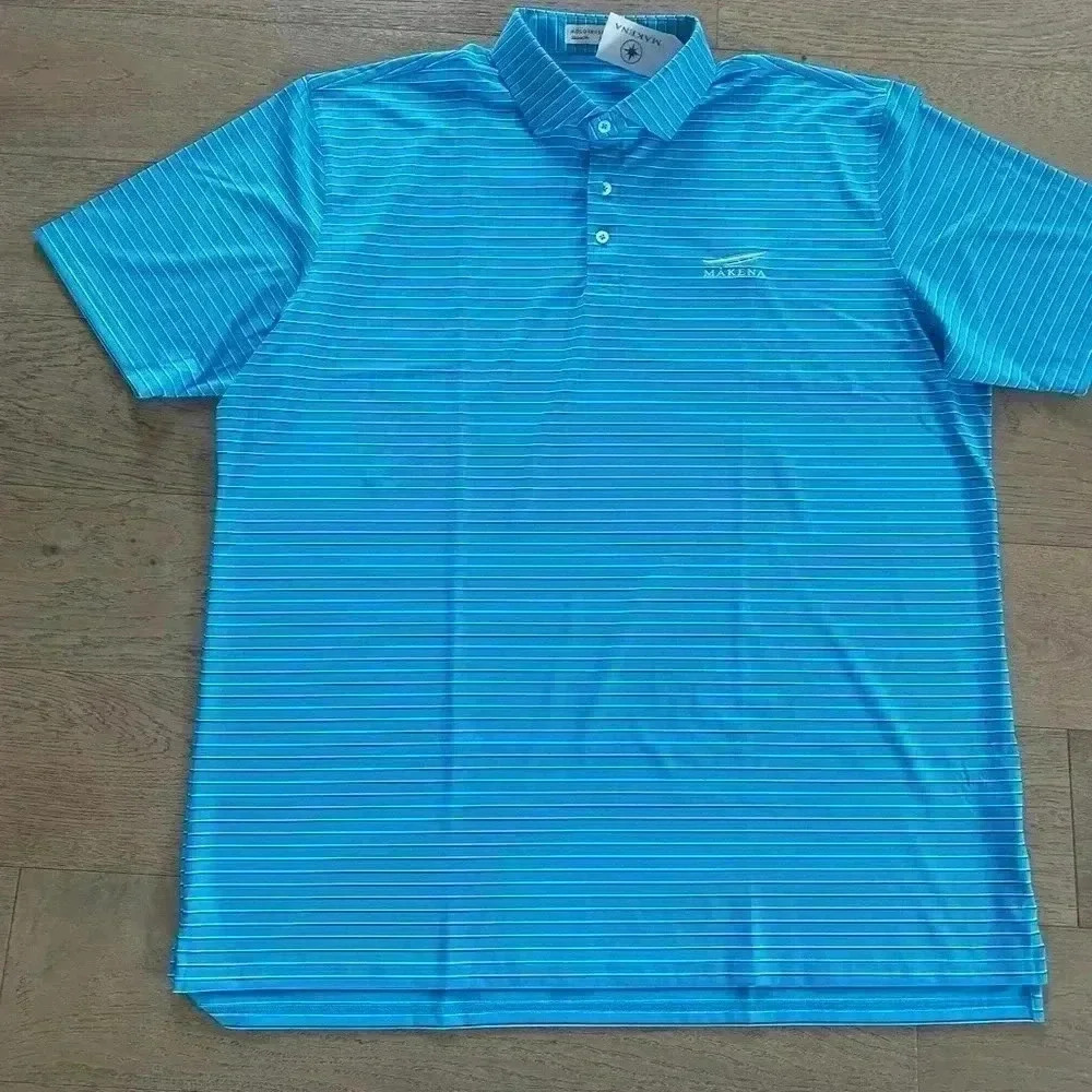 Holderness Bourne Mens Tailored Fit Striped Polo Blue Xxl